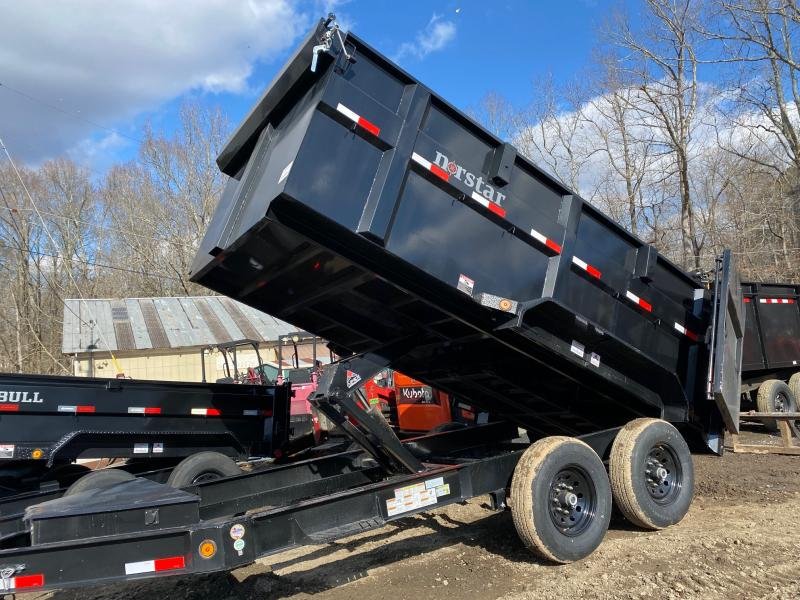 2024 Norstar 7x14 14K 4ft 7 Ton 14000# Scissor Dump Trailer