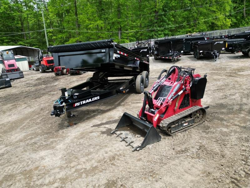 2023-PJ-Trailers-IR680-Mini-Skid-Steer-+-PJ-7x16-Dump-2ft-IR680-Mini-Skid-Steer-+-PJ-7x16-Dump-2ft
