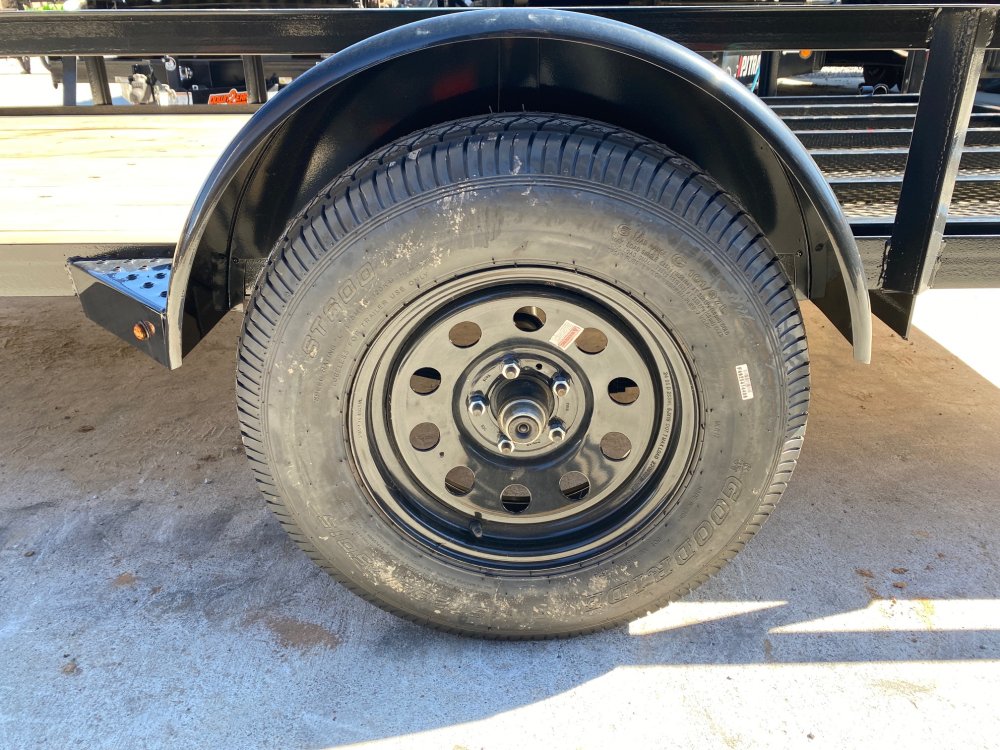 2026-Down-To-Earth-Trailers-6.5x12-3500#-3.5K-Single-Axle-Utility-Trailer-U3.5K612D-ANGLE