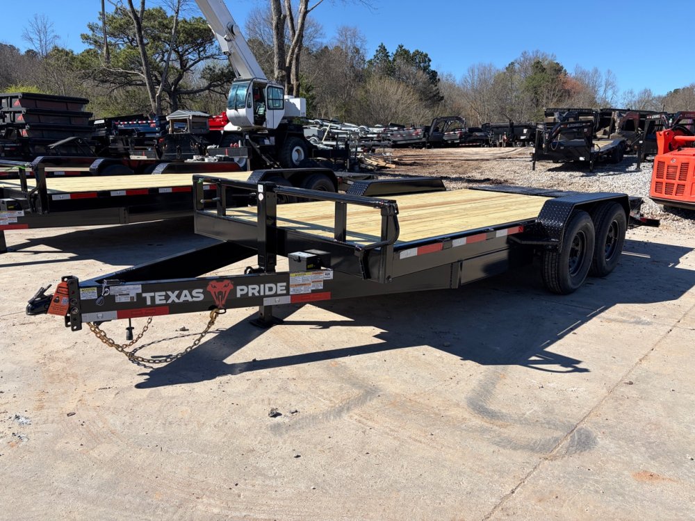 2026 Texas Pride 7x18 16K Equipment Hauler - 8" Channel Frame, Mini Mammoth Ramps, 14-Ply Tires
