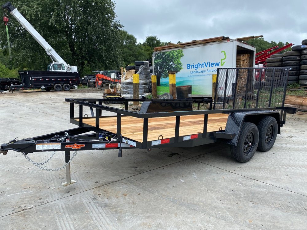 2026 Down To Earth Trailers 6.5x14 7000 lb 7K Tandem Axle Utility Trailer