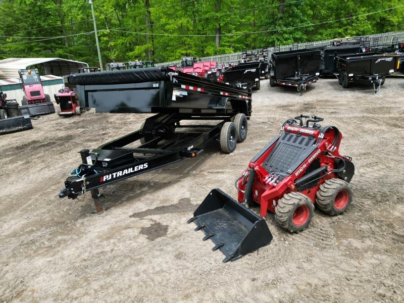 2023-PJ-Trailers-IR480-Mini-Skid-Steer-+-PJ-7x16-Dump-2ft-IR480-Mini-Skid-Steer-+-PJ-7x16-Dump-2ft