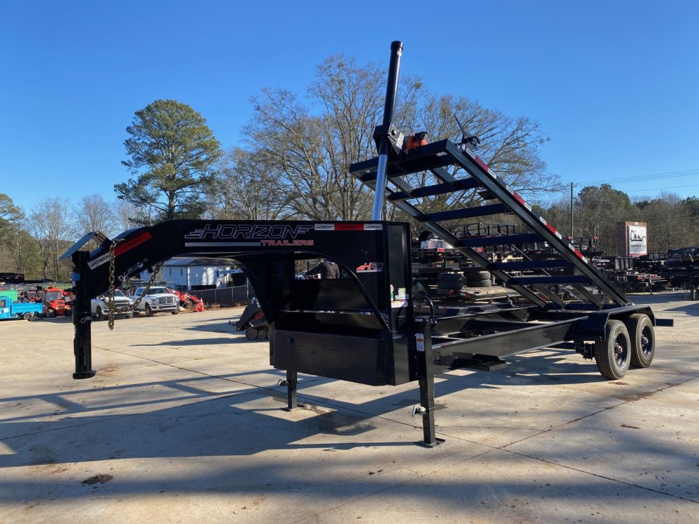 2026 Horizon HRD Gooseneck 7X20 20K Roll Off Trailer - Telescopic, 18PLY Tires