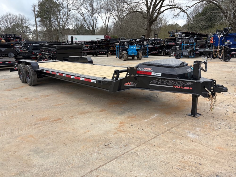 2026 Horizon HEH 7x24 20K Equipment Hauler - 18-Ply Tires, Torsion Axles, Mountain Ramps