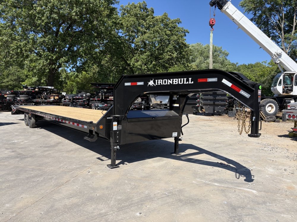 2027 Iron Bull 2026 Iron Bull FTG 8.5x40 Gooseneck Deckover Trailer - 12" I-Beam, Rampage Ramps, Win