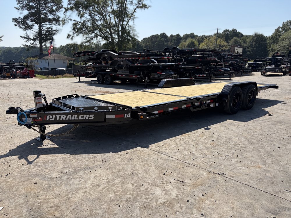 2027 PJ Trailers 2027 PJ TY1 7x22 Equipment Tilt Trailer - 17.5K GVWR, 8K Oil Bath Axles, 17.5" 16-P