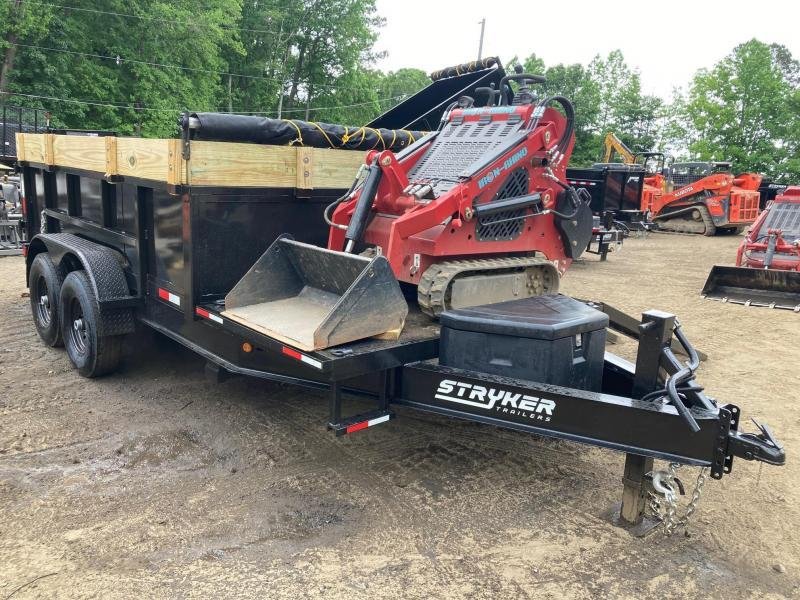 2023-Stryker-Trailers-IR480TG-Mini-Skid-Steer-+-7x16-14K-2ft-12+4-Hybrid-Mini-Skid-Dump-Trailer-IR48