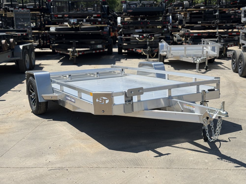 2026 Sure-Trac 2026 Sure-Trac 7x12 Aluminum Low Side Utility Trailer 3K GVWR - Extruded Aluminum Flo