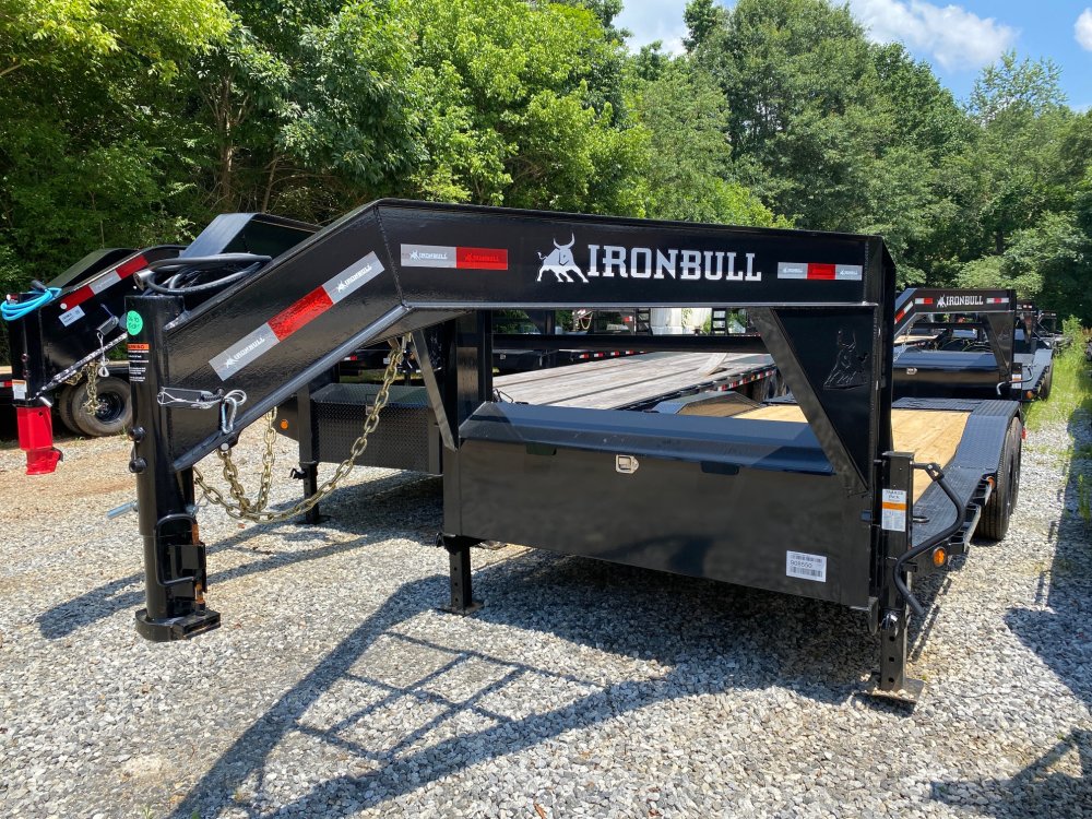2026 Iron Bull ETG 8.5x20 16k Gooseneck Low Profile Driveover fender Equipment Hauler