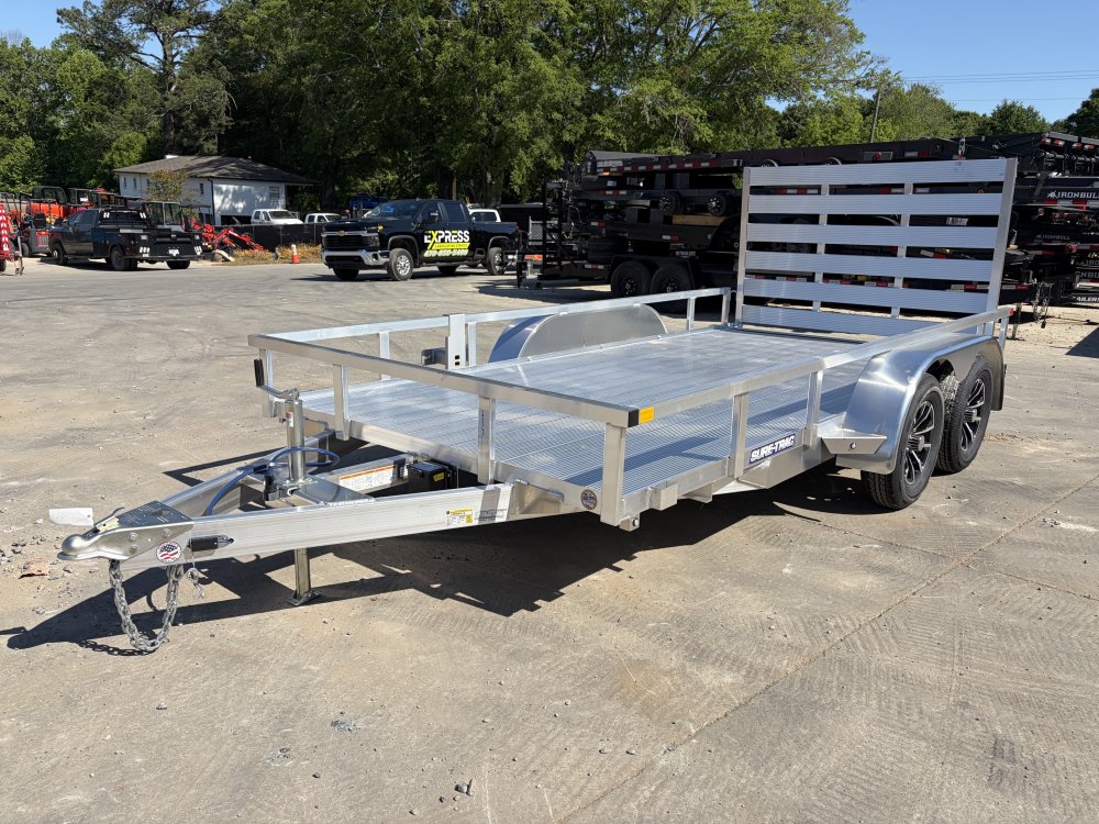 2026 Sure-Trac 2026 Sure-Trac 7x14 Aluminum Tube Top Utility Trailer 7K GVWR - Extruded Aluminum Flo