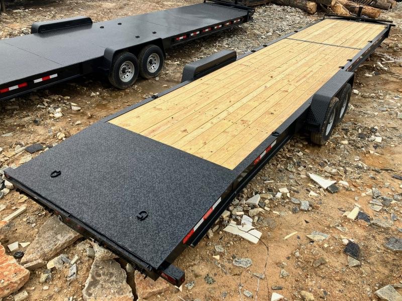 2026-Down-To-Earth-Trailers-2-Car-Trailer-7x36-14K-Non-CDL-Wood-Floor-2C14K736WD