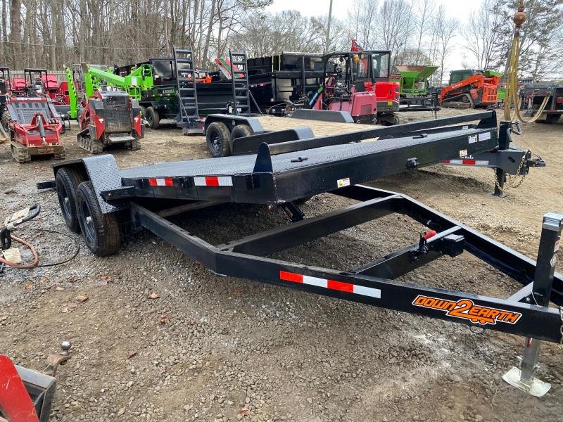 2024 Down To Earth Trailers 7x18 10k 5 ton Gravity Tilt Trailer