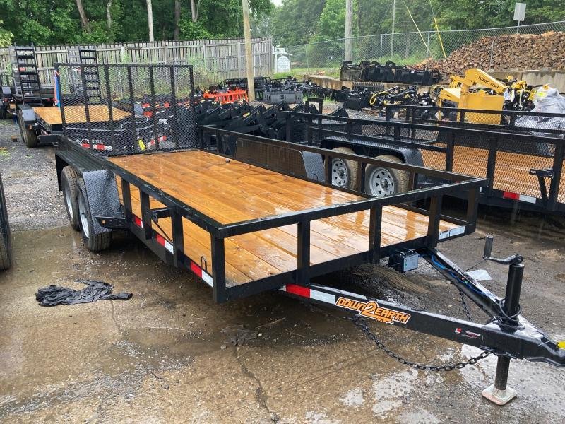 2026-Down-To-Earth-Trailers-7x14-7000-lb-7K-Tandem-Axle-Utility-Trailer-U7k714D-SR