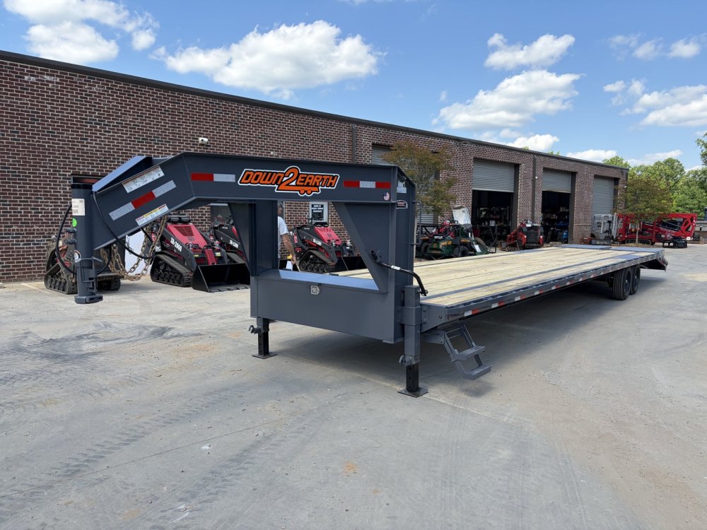 2026 Down To Earth 8.5x40 Gooseneck Deckover Trailer 17.5K GVWR - Pierced Frame, 8K Dexter Axles, Me