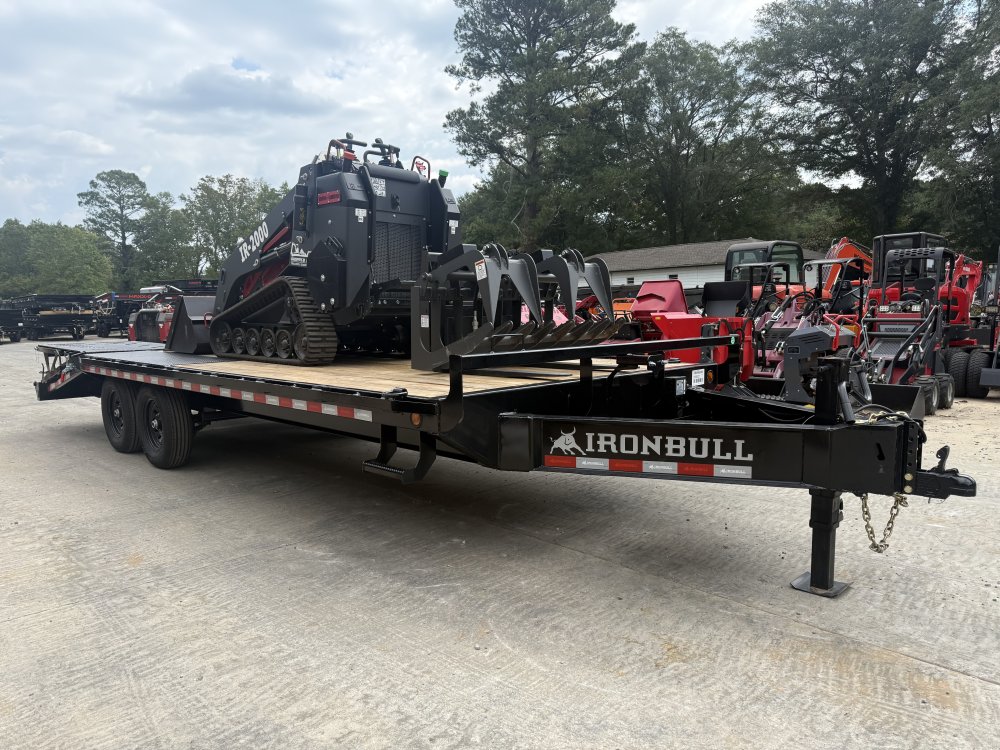 2025 Iron Rhino IR2000 Mini Skid Steer Bundle w/ Grapple, Forks and 8.5x22 14K Deckover Trailer w/ R