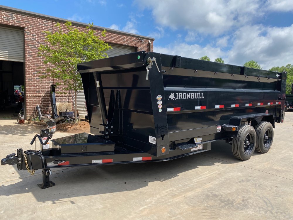 2026 Iron Bull Trailers DTB 7x16 4' 16k Telescopic Dump Trailer