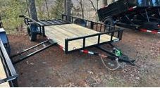 2027 Down To Earth Trailers 2027 Down 2 Earth 6.5x14 Single Axle Utility Trailer - ATV Side Ramps, 2