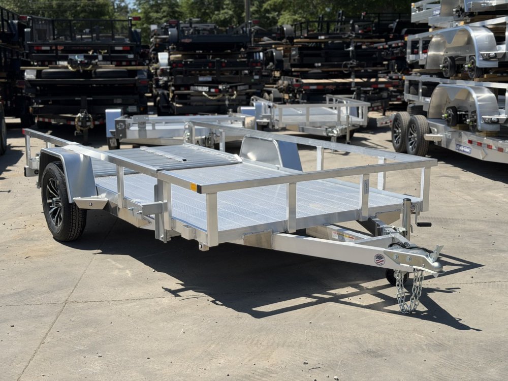 2026 Sure-Trac 6X12 Aluminum Tube Top Utility Trailer 3K GVWR - Extruded Aluminum Floor, Ramp Gate,