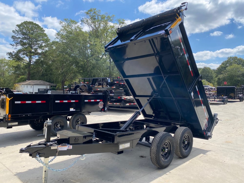 2026-Homesteader-Trailers-6x10-10K-Dump-Trailer-2'-Sides,-Barn/Spread-Doors,-Tarp-D10K610BSH