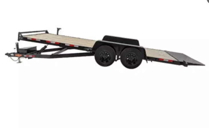 2024 Down To Earth Trailers 7x20 14k 7 ton Full Hydraulic Tilt Trailer
