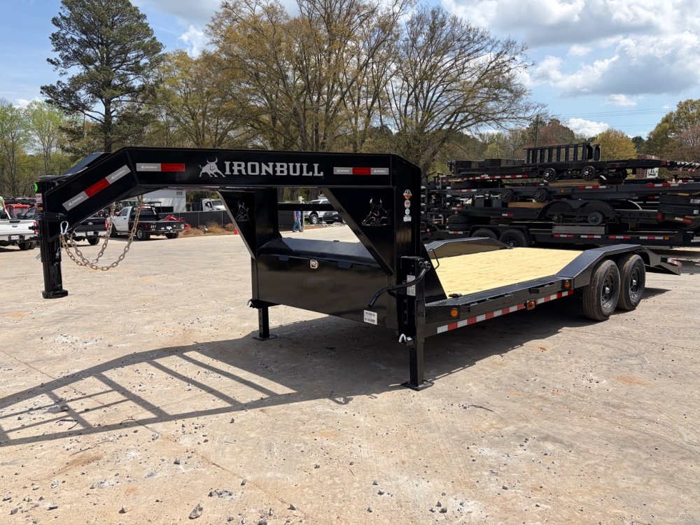 2026 Iron Bull ETG 8.5x22 14K Gooseneck Equipment Hauler - Drive-Over Fenders, Toolbox, Slide-Out Ra