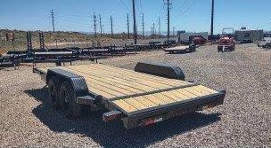 2027 Iron Bull 2027 Iron Bull ETB 7x20 Car Hauler 10K GVWR - Wood Deck, Slide-Out Ramps