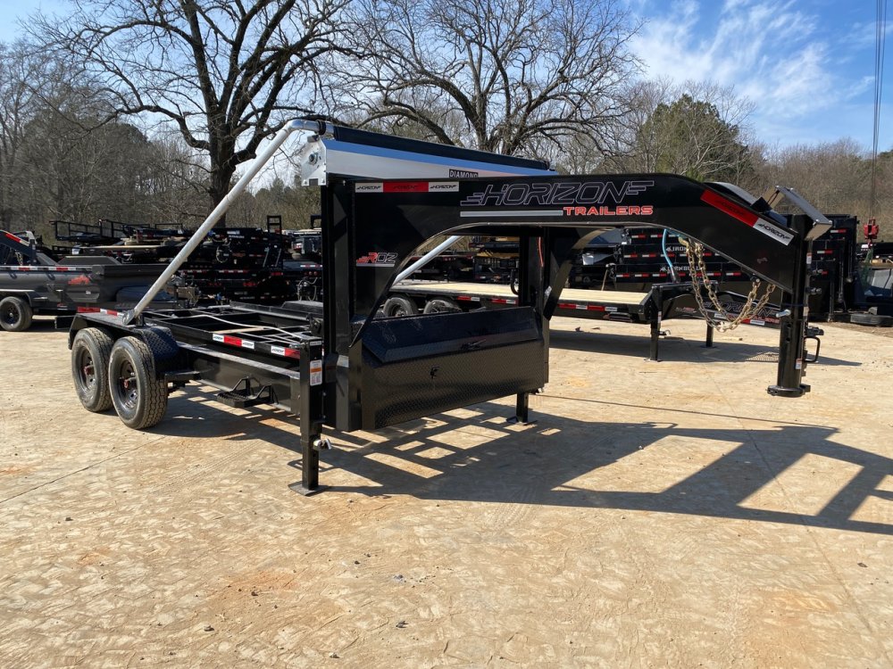2026-Horizon-RDZ-14'-16K-Gooseneck-Dumpster-Trailer-14-Ply-Tires,-Auto-Tarp,-Heavy-Duty-Frame-R16K71