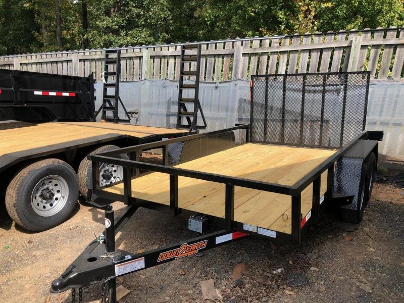2025-Down-To-Earth-Trailers-7x14-7000-lb-7K-Tandem-Axle-Utility-Trailer-U7k714D