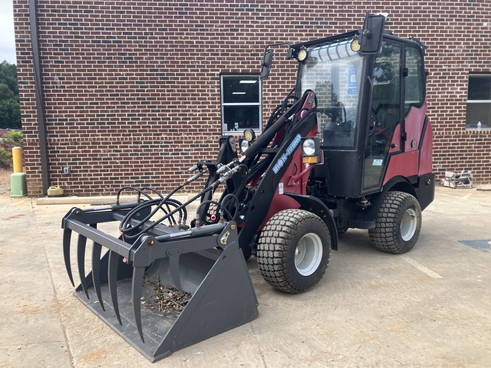 2022 Iron Rhino USED IR1600WL Enclosed Cab Articulating Wheel Loader with Solid Floor Grapple