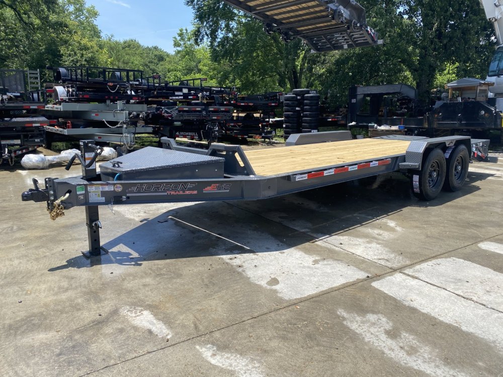 2025 Horizon 7x20 Equipment Hauler w/ Rock Guard and Mountain Ramps 14ply tires