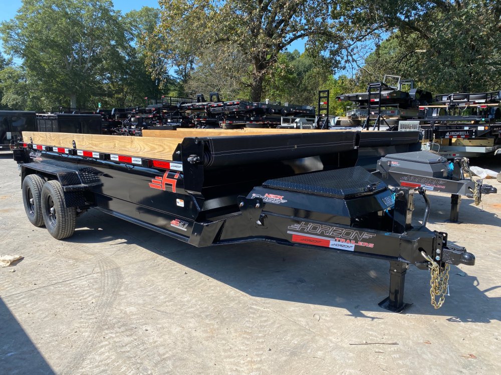2026 Horizon EZ7 7x16 2' 14k 14ply Dump Trailer Black