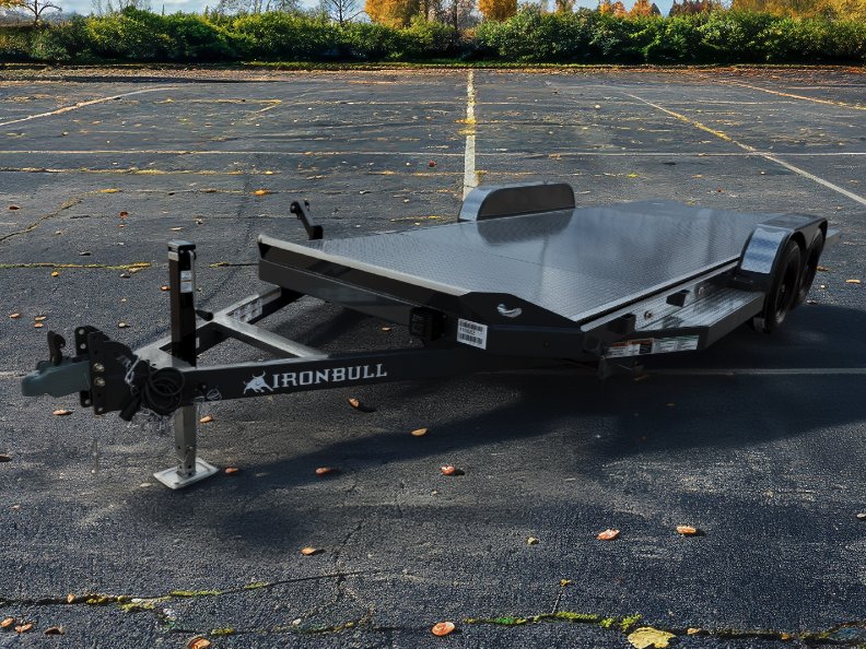 2026 Iron Bull 7x20 TRB 10K Gravity Tilt Equipment Trailer - Steel Deck, Full Tilt, Aluminum Trim & 