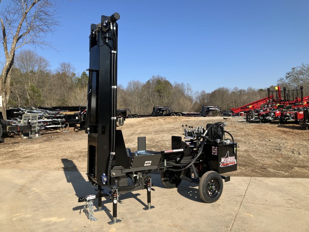2026 Wolfe Ridge 28C-C Compact Commercial Log Splitter with Attached Conveyor