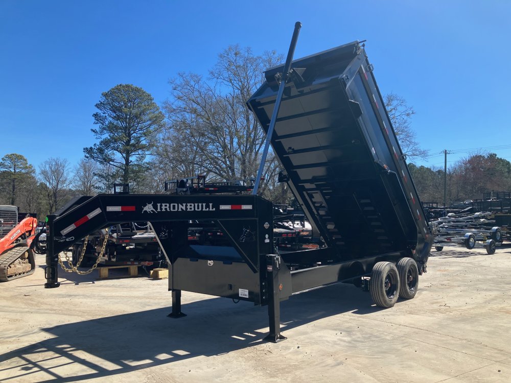 2026 Iron Bull DHG 7x16 3ft 20k 10 Ton 20000lb Gooseneck Dump