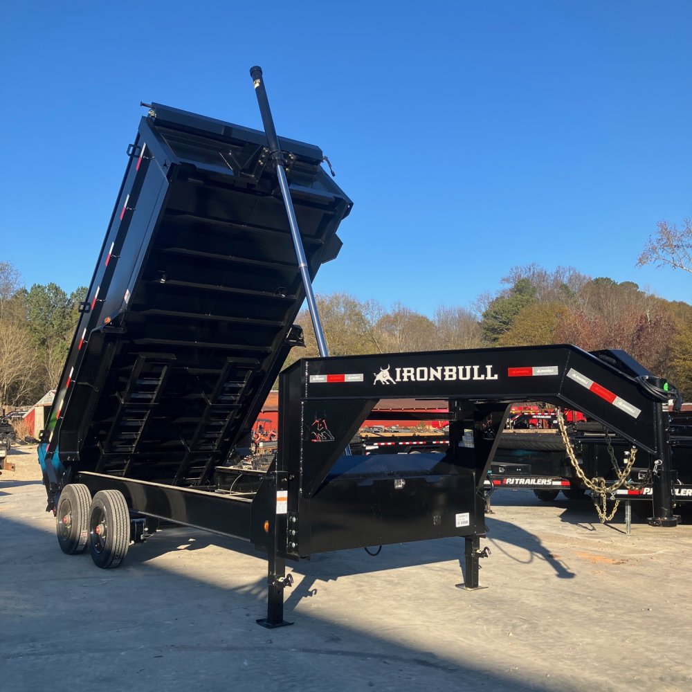 2026 Iron Bull DHG 7x16 3ft 20k 10 Ton 20000lb Gooseneck Dump