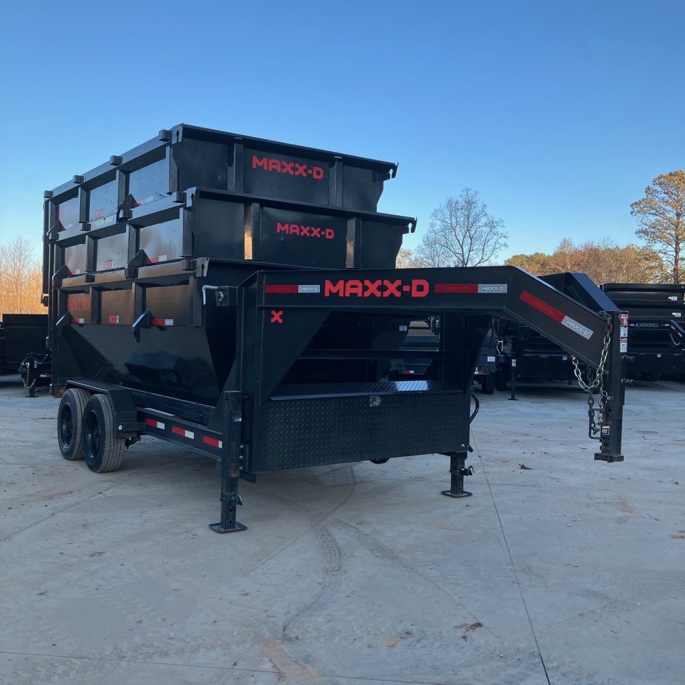 2021-MAXXD-Trailers-Roll-Off-Trailer-16K-Gooseneck-Trailer-Only-R16K714GX-USED