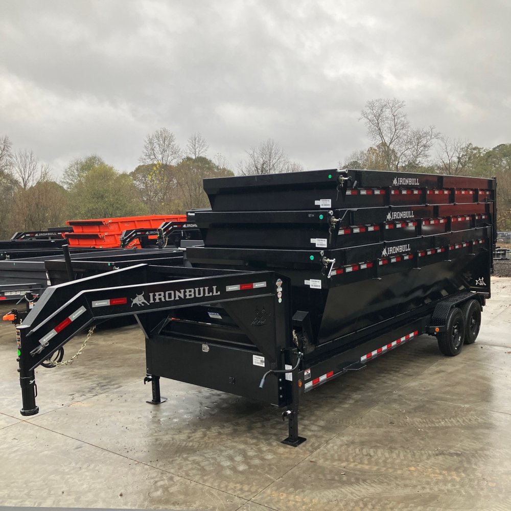 2026-Iron-Bull-Trailers-Gooseneck-7x20-16k-8k-Axles-DBG-Roll-Off-Trailer-System-R16K720GI-STACK3BLK