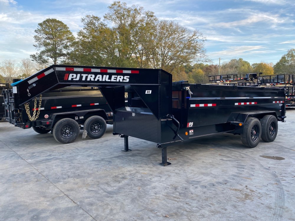 2026 PJ Trailers DE 7x16 3ft 22k 11 Ton 22000lb Gooseneck Dump