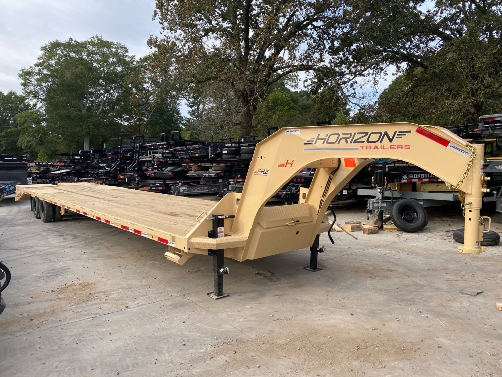 2026 Horizon FHZ 8.5x40 25K Gooseneck Deckover - 10K Axles, Dual 12K Jacks, 4" Torque Tube, Mountain
