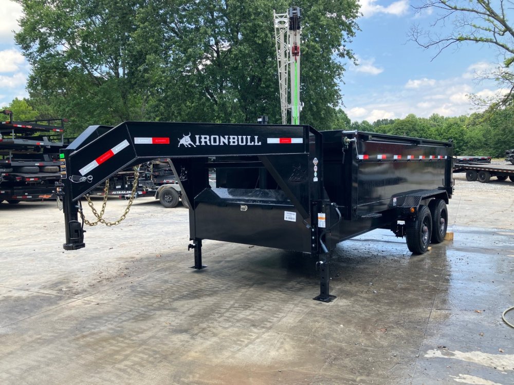2027 Iron Bull 2027 Iron Bull DHG 7x16 Gooseneck Dump Trailer 22K GVWR - Telescopic Lift, 4' Sides, 