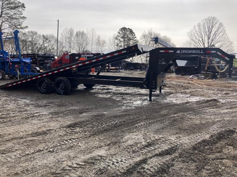 2026 Iron Bull 8.5x24 16K Gooseneck Tilt Deckover Trailer - Dual Cylinder Tilt, 14 Ply Tires, Toolbo