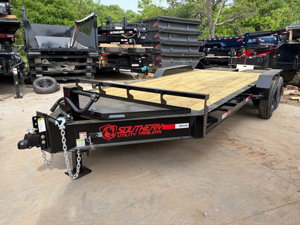 2026 Southern Utility Trailers 7x20 16k Equipment Trailer Mega Ramps Monster Toolbox
