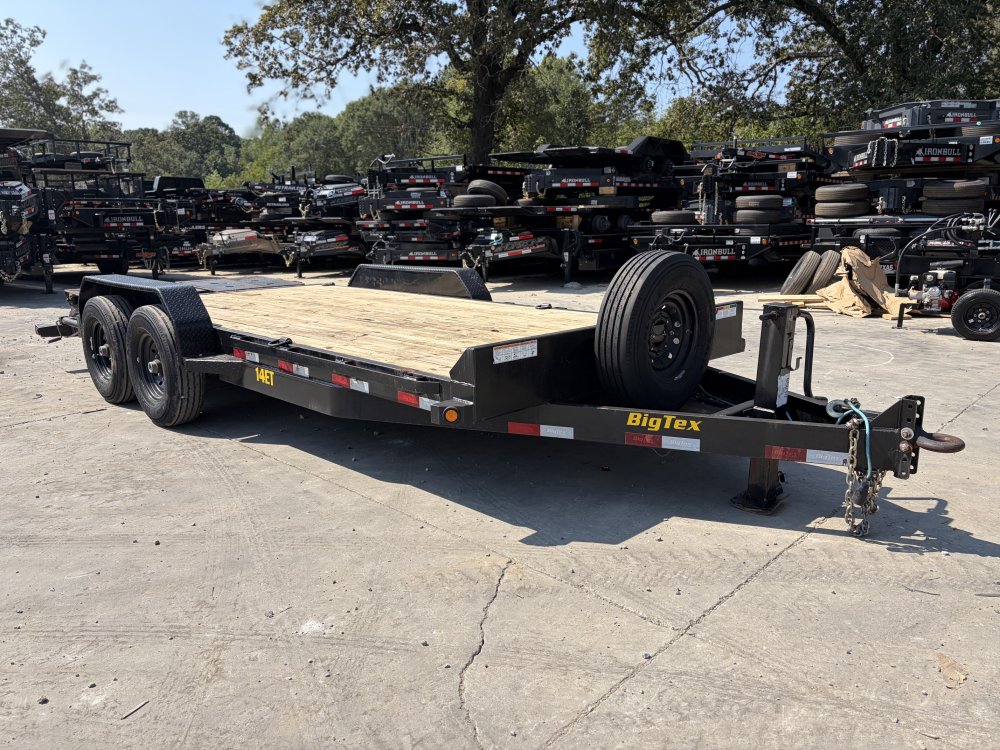 2021 Big Tex USED - GOOD CONDITION 2021 Big Tex 14ET 7x18 14K Equipment Trailer - 7K Axles, 3' Dovet