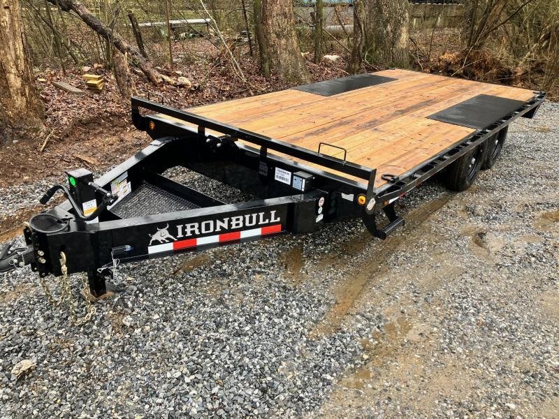 2026-Iron-Bull-Trailers-8.5x18-14k-7-Ton-Flatbed-Deckover-Trailer-F14K818SI