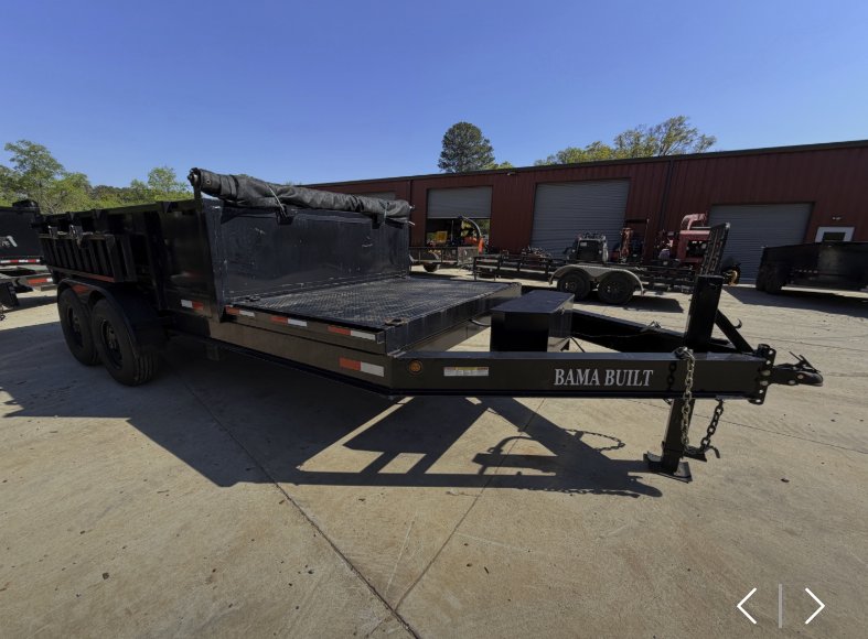 2024 Bama Built 2024 Bama Built Used as is 7x16 14K Hybrid Dump Trailer - 12' Dump + 4' Flat, 2' Sid