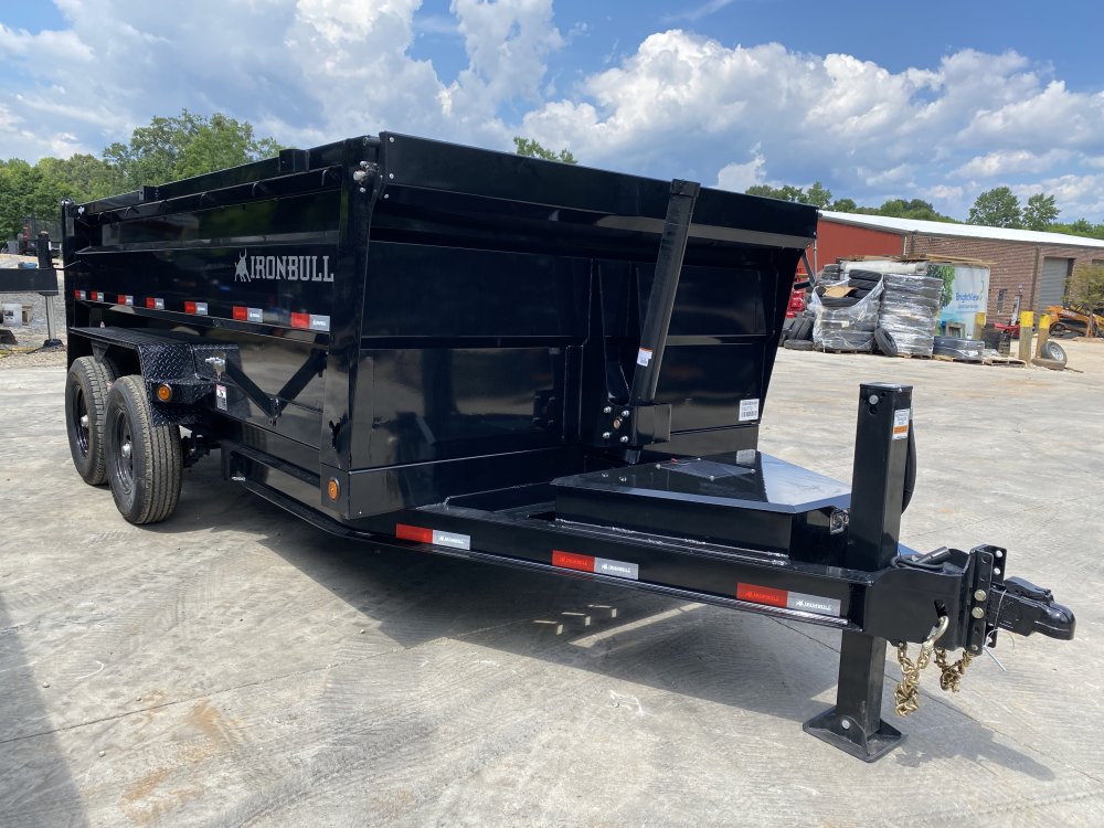 2026 Iron Bull DTB 7x14 3ft Tele w/ Hydraulic Jack 14k 7 Ton Dump Trailer