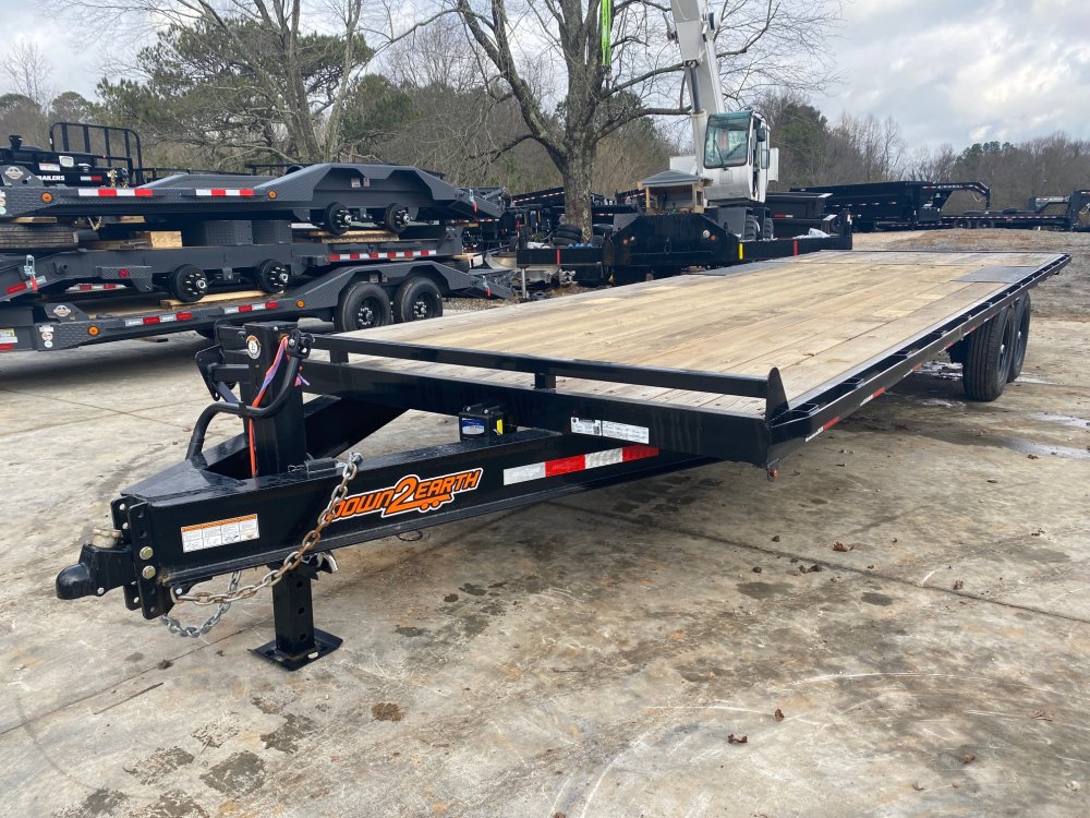 2023-Down-To-Earth-Trailers-8.5x24-14k-7-Ton-Straight-Deck-Flatbed-Trailer-F14K824SD