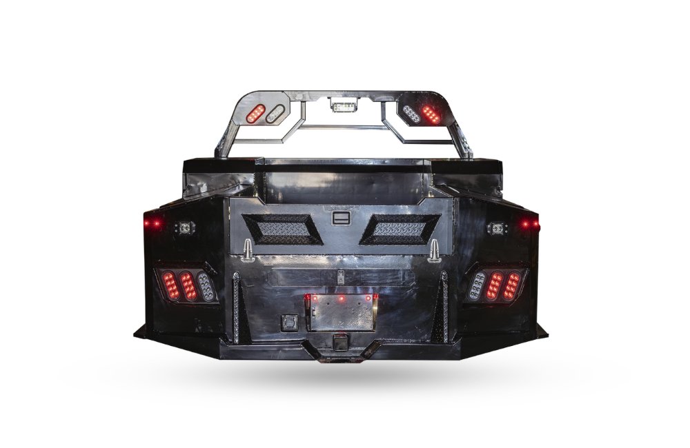 2026 BedBoss ArmorVault Service Truck Bed 8'6" x 97" - Steel Service Body w/ Toolboxes & 30K Goosene