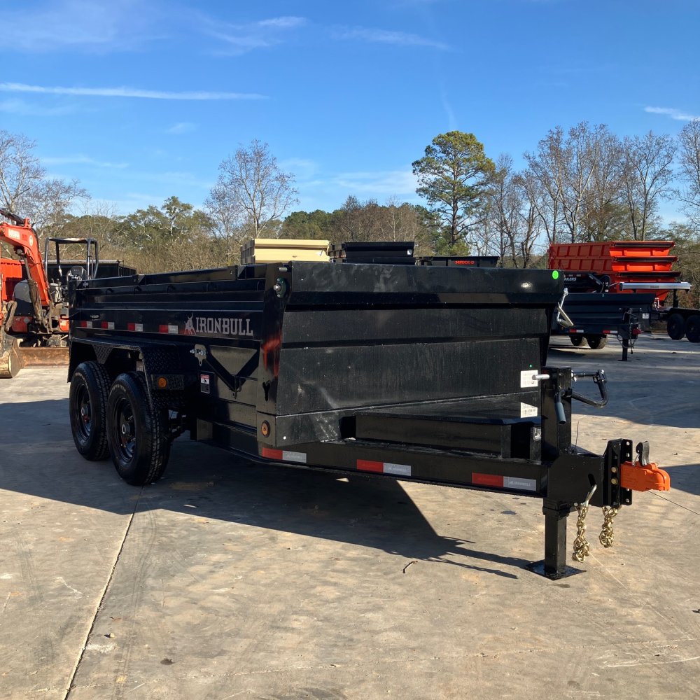 2026-Iron-Bull-Trailers-DTB-6x12-Dump-Trailer-14K,-7GA-Floor,-Scissor-Hoist,-Ramps-D14K6122I