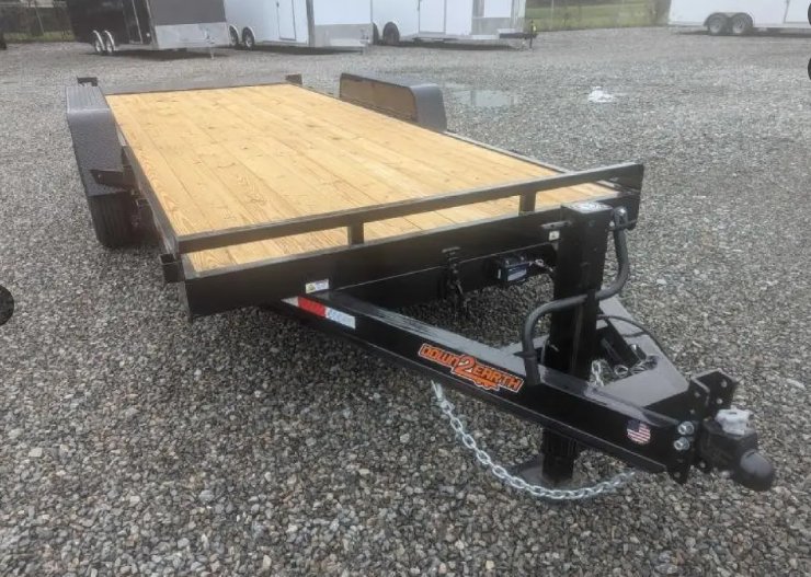 2024 Down To Earth Trailers 7x18 7k Gravity Tilt Trailer Hyd Dampener